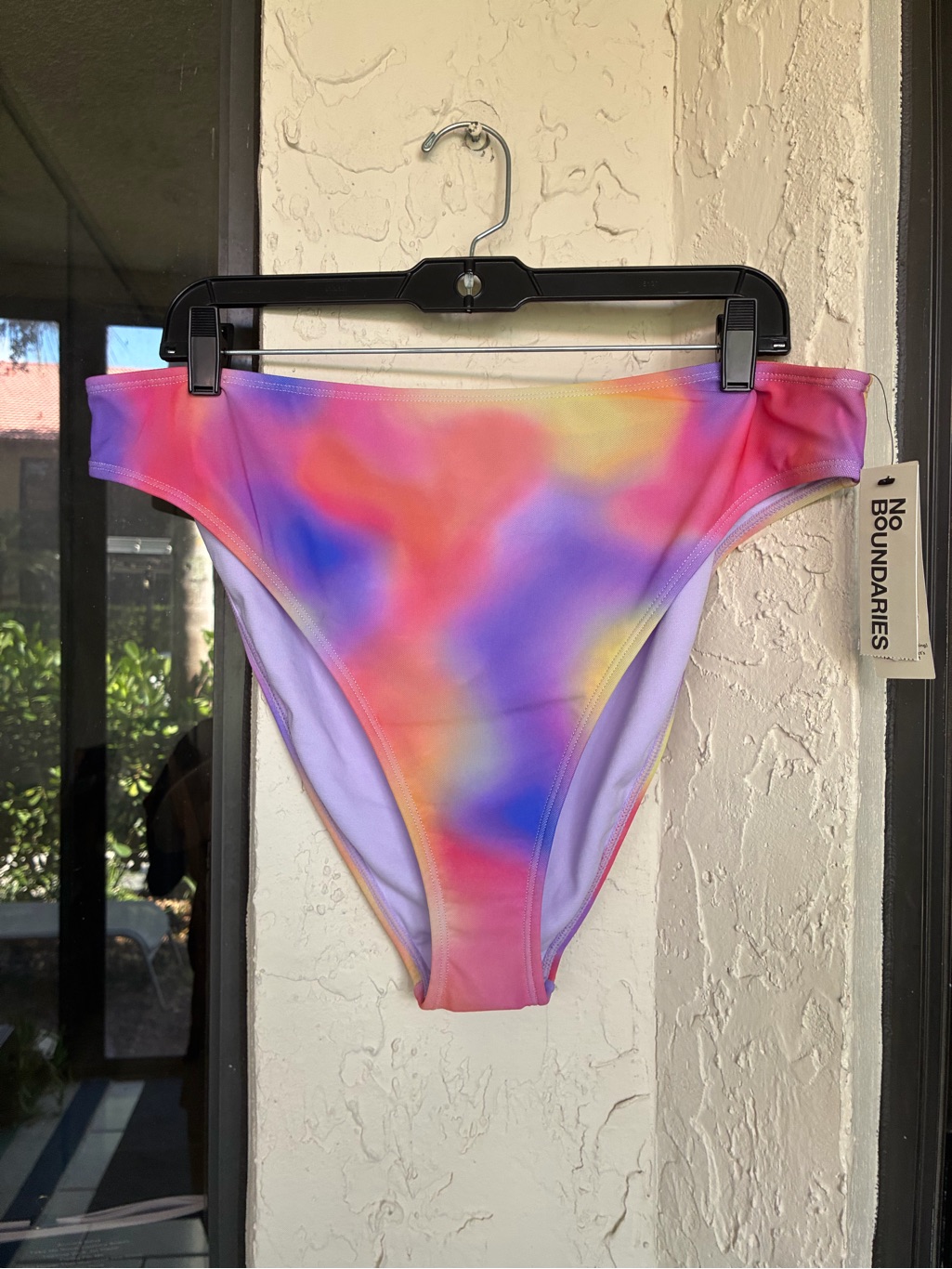 No Boundaries Tie-Dye High Cut Bikini Bottoms - Multicolor